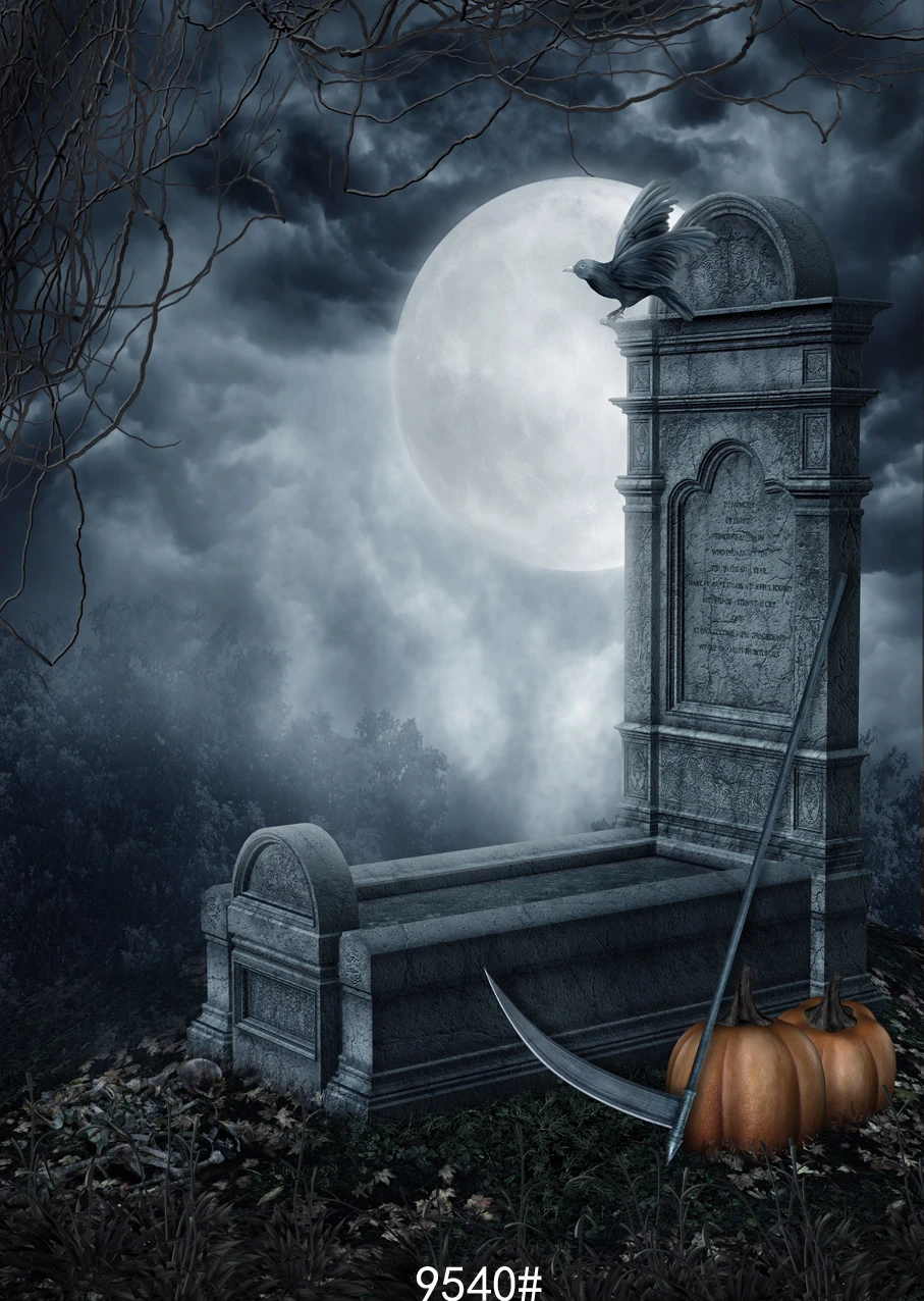 CdHBH 3x5ft Halloween Theme Background Ghost with Pumpkin lamp Tombstone Moon Portrait Costume Photo Photography Background Cloth Photo Studio Photo Photography Background CdHBH 3x5ft Halloween Theme Background Ghost with Pumpkin lamp Tombstone Moon Portrait Costume Photo Photography Background Cloth Photo Studio Photo Photography Background