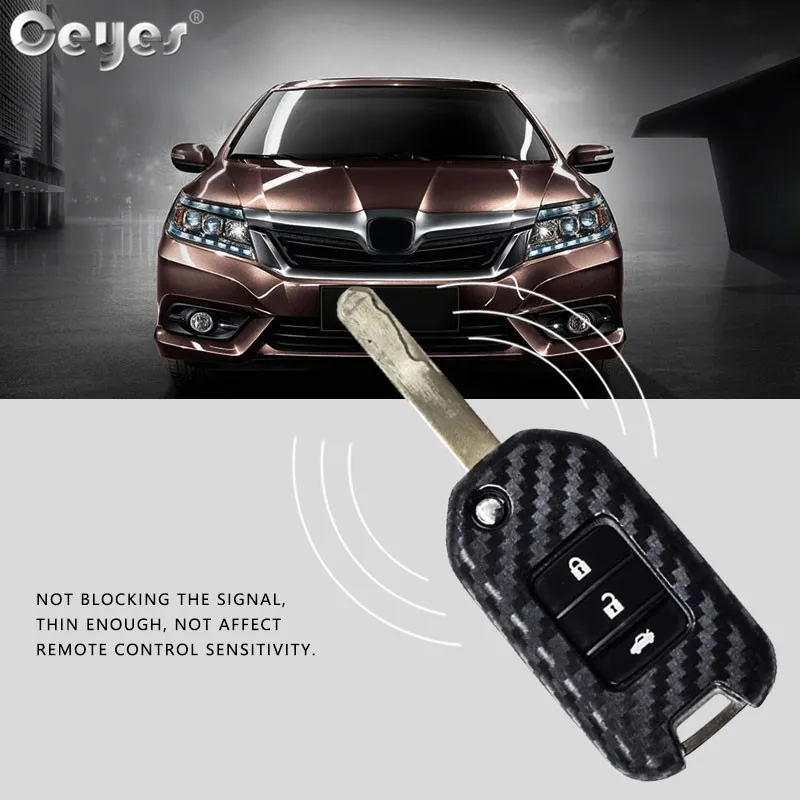 Carbon fiber key cover for HONDA (3)