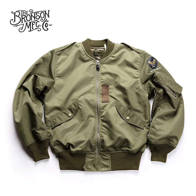 Бронсон L-2B летная куртка винтажная Летающая легкая мужская Военная ветровка