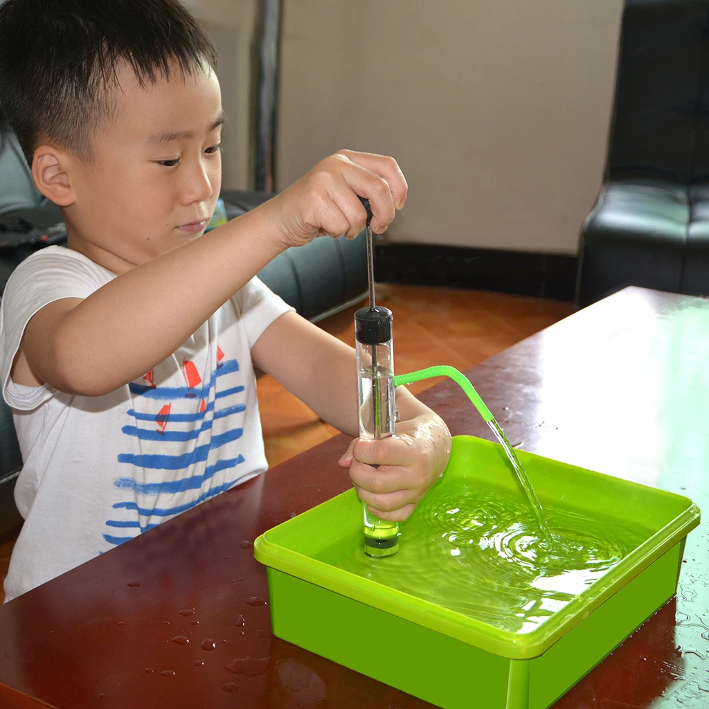 Physical Air Pressure Experiments Kit - DIY Pumping Water Model Science Physics Kid Educational Toys
