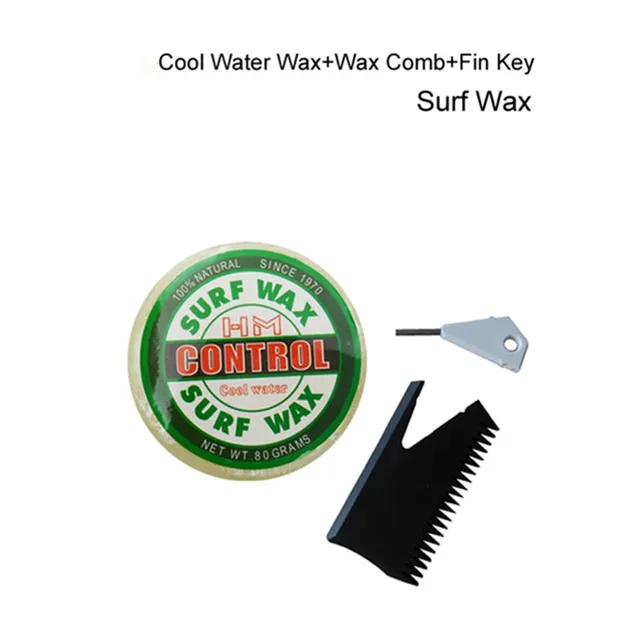 Surf Wax Cool Water Wax+surf wax comb+Fin Key Good Quality surfboard wax