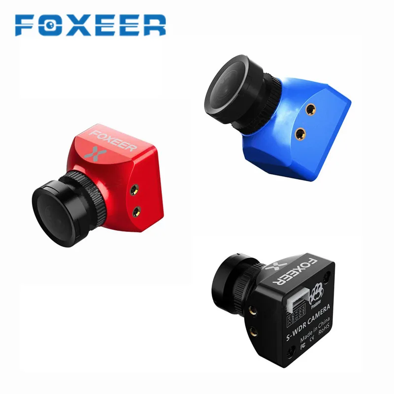 

Foxeer Predator Mini 1.8mm/2.5mm CMOS 1000TVL/20mS Latency 4:3 Super WDR Function FPV Camera w/ OSD Black Blue Red
