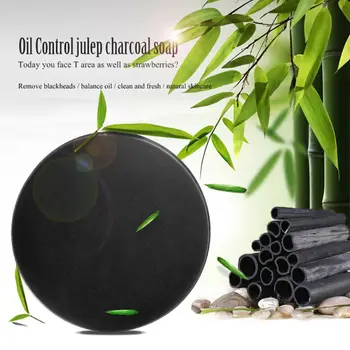 

Hand Soap Bamboo Charcoal Purify Blackhead Ance Removal Deep Clean Carbon Oil Control Soap Face Care New