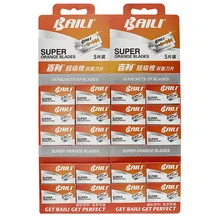 100 шт Мужские бритвенные лезвия с двойным краем, безопасное бритвенное лезвие, универсальное острое лезвие, аксессуары для бритья