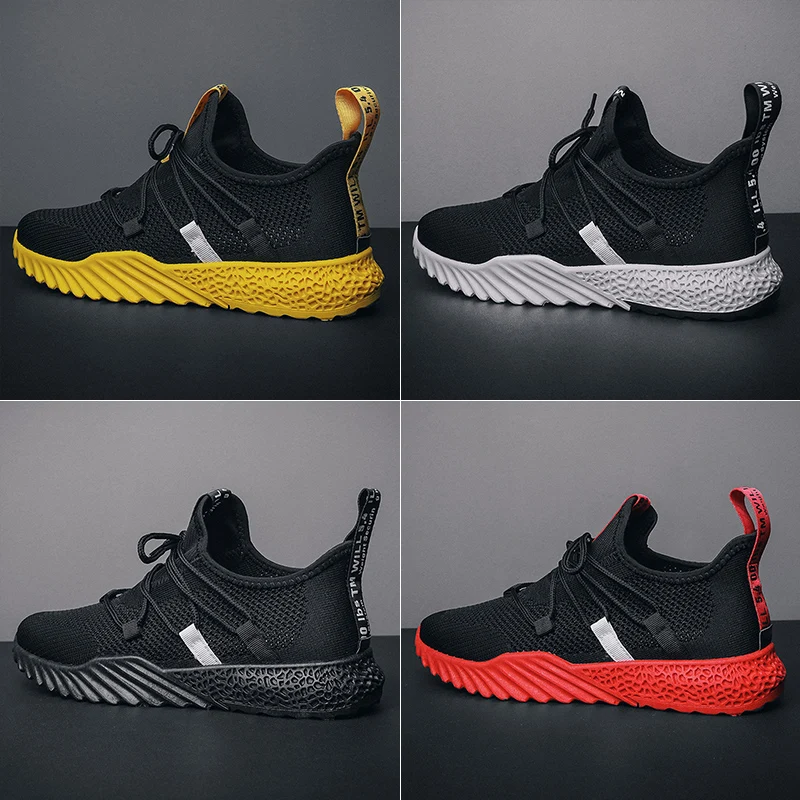 Новинка мужские кроссовки для бега хит продаж 4 цвета zapatillas черный желтый красный