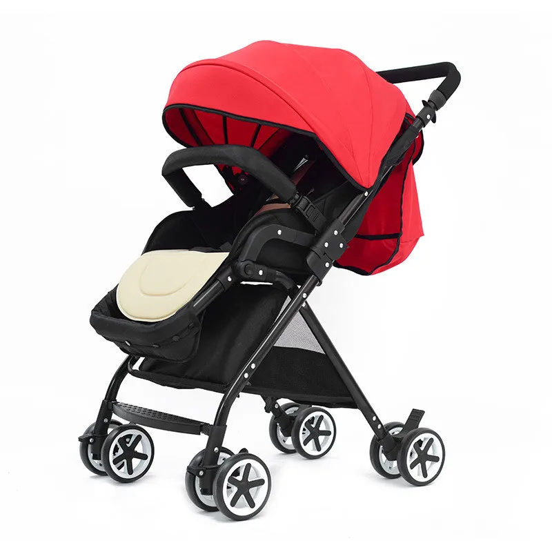 Brand New High Landscape Ultra Light&Portable Folding Baby Stroller Newbore Four Wheel Trolley Big Baby Sleeping Basket Hot11