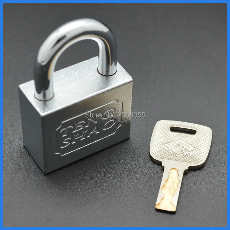 Buy 5 pcs 40mm chrome plated middle size padlock metal