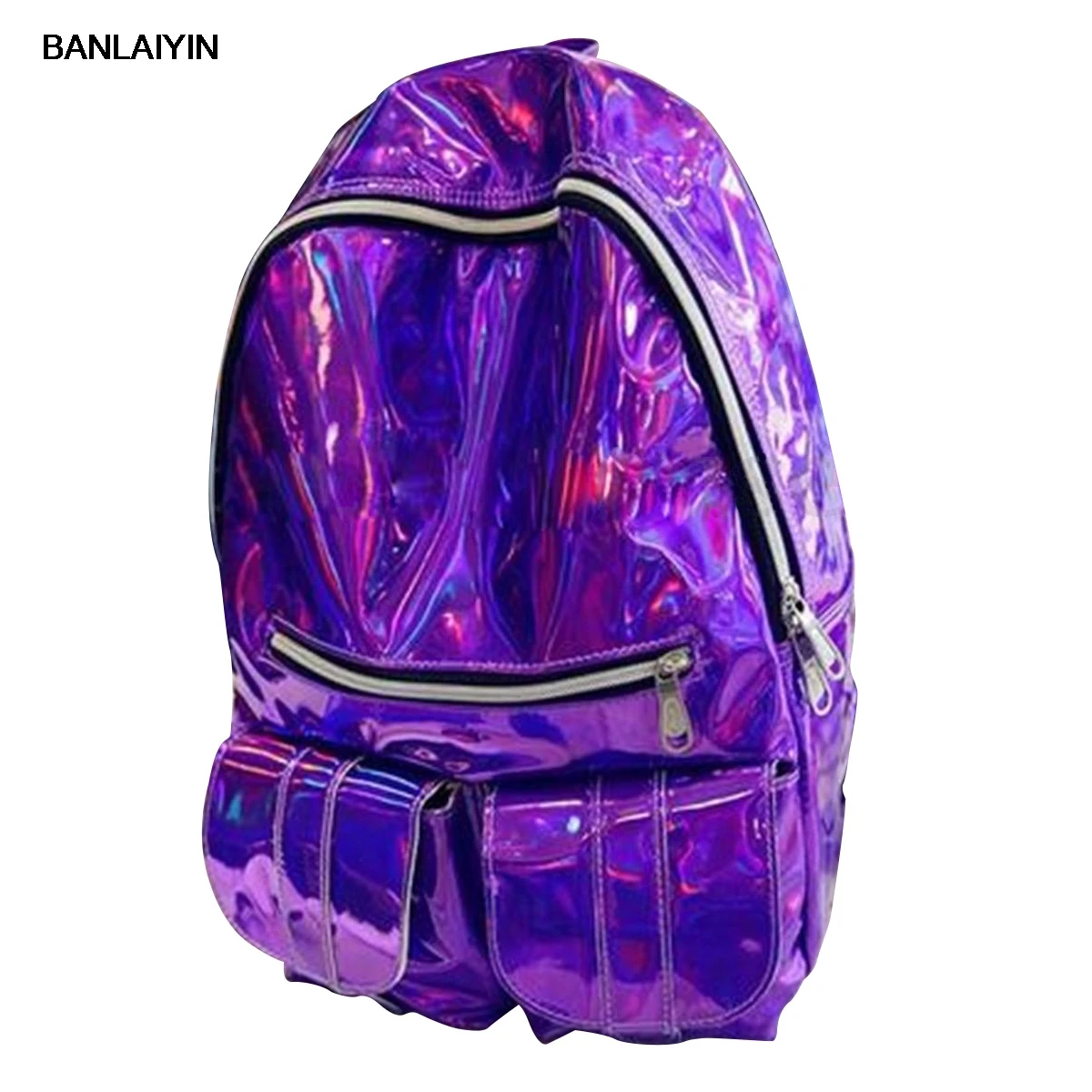 Women Gammaray Hologram Backpack Shoulder Bag School Travel Bag