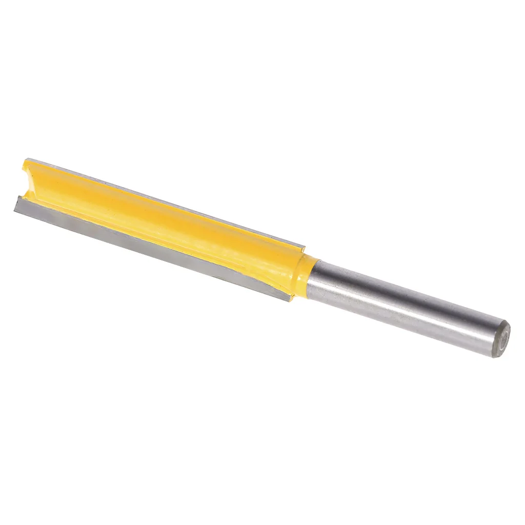 

1/4" Shank Extra Long Straight Router Bit Trimming Blade - 3/8" W x 2" H
