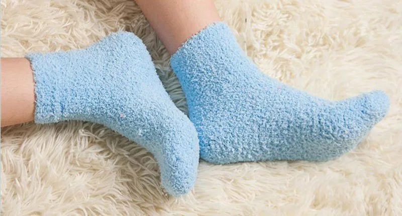 Утолщенные женские хлопковые милые плюшевые носки с вышивкой в виде кота и оленя, сохраняющие тепло, для сна, Забавные милые зимние носки kawaii, чулочно-носочные изделия, Прямая поставка