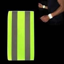 Безопасности отражатель ременные крепления светоотражающая лента для запястья руки леггинсы светоотражающий ходовой механизм для ночной бег велопрогулки велосипед