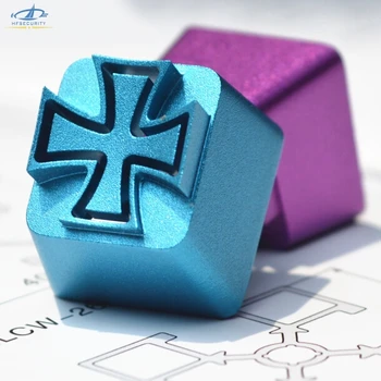 

[HFSECURITY] Translucent Metal Aluminum Keypress for Mechanical Keyboard Colorful ESC Keypress