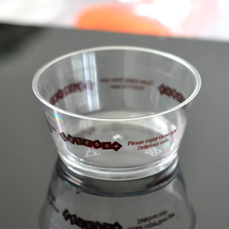 

Tiramisu pudding mousse cake curry ice cream cup plastic circular truncated cone 180 ml