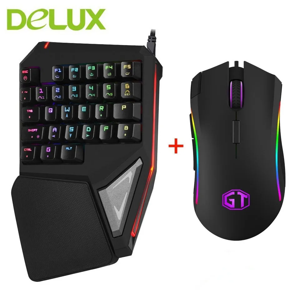 Delux Mini Keyboard T9 Plus Professional Mechanical Gaming ...
