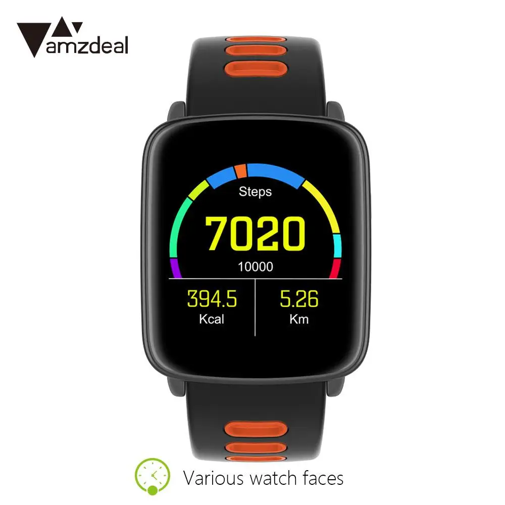 

Pedomete Heart rate Tracker IP68 waterproof Phone Call MTK2502 Bluetooth wearable devices smart watch for Android iOS Gift