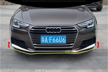 

3PCS/SET Front Bumper Protector Guard Lid Molding Cover Trim For AUDI A4 2017 2018 Free by EMS