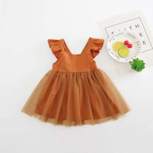 

Princess Dress Baby Girls Wedding Party Prom Birthday Backless Tutu Dress Fashion Clothing Beautiful