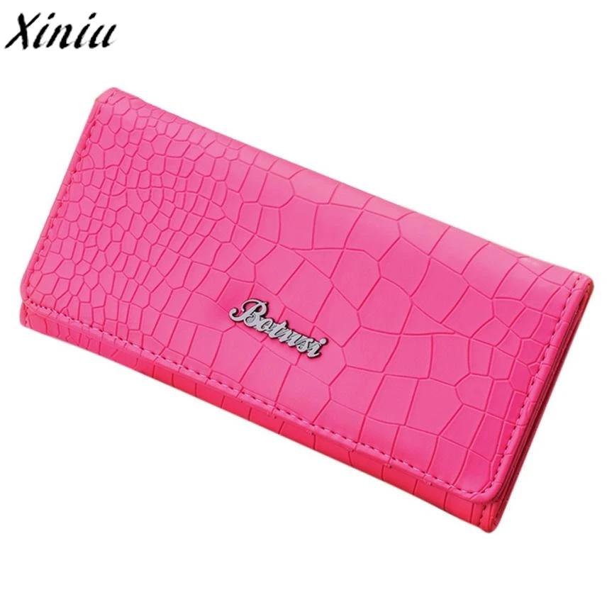 

Women Wallet Stone Pattern Leather Long Wallet Sweet Color Clutch Handbag Portefeuille Femme #8505