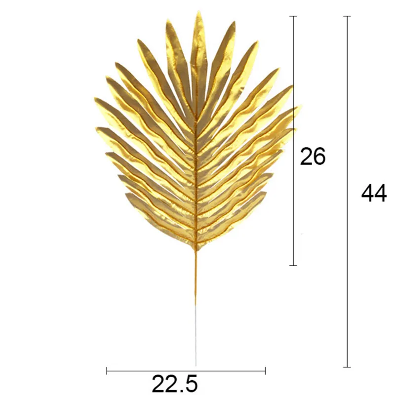 5 шт. искусственный Золотой Шелковый клинок черепаха задний лист рассеянный хвост лист свадебное украшение для дома Рождество День рождения поддельные листья