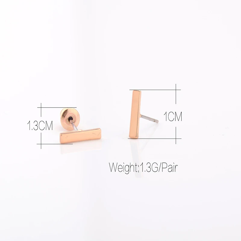 Модные Позолоченные простые t образные Серьги Brincos Bijoux Femme новые модные стильные