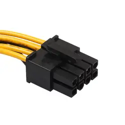 Компьютерные кабели и разъемы 15Pin SATA Male To 8pin (6 + 2) PCI-E Male Video Card кабель адаптера питания Oct
