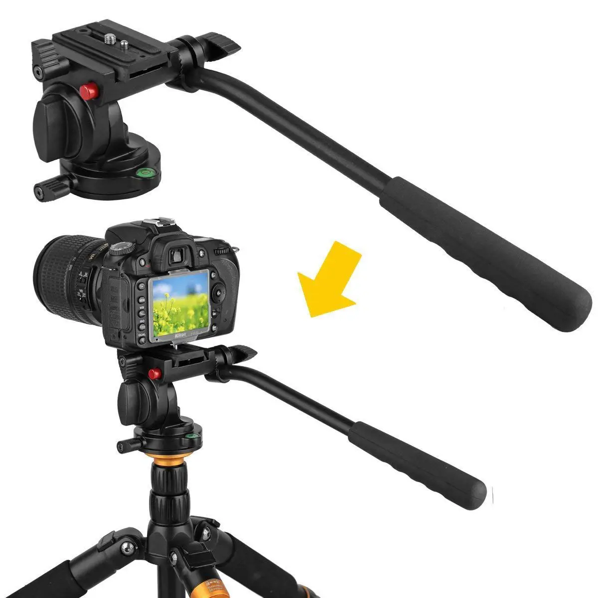 KINGJOY KH 6750 Гибкая алюминиевая головка штатива для камеры видео и других DSLR камер с