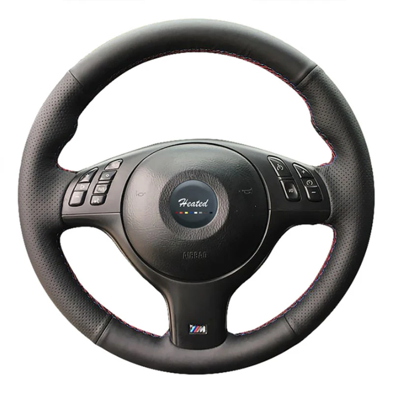 Чехол на руль из натуральной кожи для BMW E46 E39 330i 540i 525i 530i 330Ci M3 2001 2003 Оплетка you|Чехлы