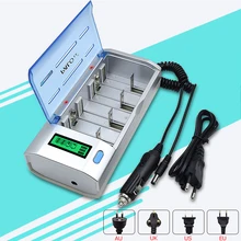 Multi usage LCD display battery charger for nimh nicd AA/AAA/SC/C/D/9V size battery