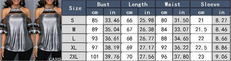 Женская сетчатая блуза с блестками, топы, новинка, Женская открытая Лоскутная Модная рубашка с открытыми плечами, короткий рукав, летняя одежда, модная рубашка