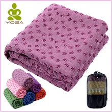 183 см* 61 см 72 ''x 24'' нескользящий коврик для йоги, покрывало, полотенце, одеяло с бесплатной сумкой, для занятий спортом, фитнесом, пилатесом, тренировкой, противоскользящим