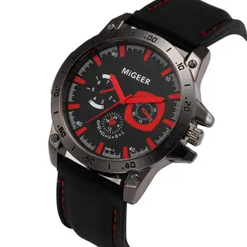 

2018 Waterproof Male Clock Men Fashion Silicone strap Sport Cool Quartz Hours Wrist Analog Watch relogio masculino Wholesale