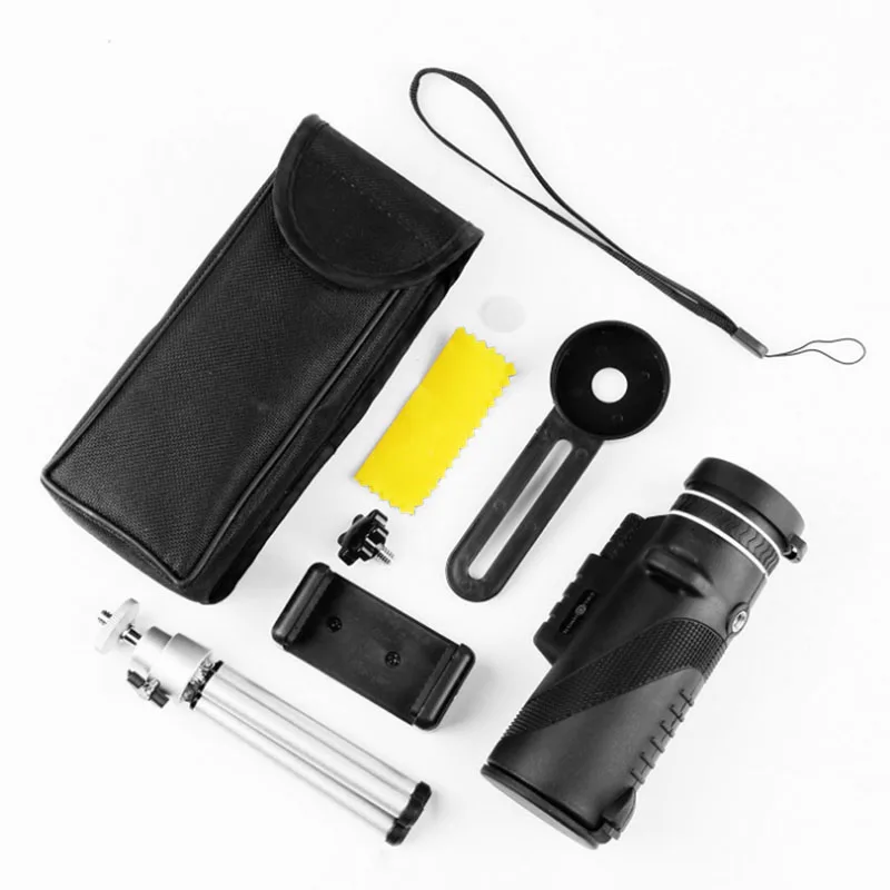 40 x 60 HD Focus Monocular Telescope Zoom Optic Lens Spotting Scope Binoculars FMC Coating Lenses Day Vision Space Hunting