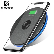 Беспроводное зарядное устройство FLOVEME для iPhone XR, универсальное беспроводное зарядное устройство для samsung Note S9 S8, беспроводное зарядное устройство USB для телефона