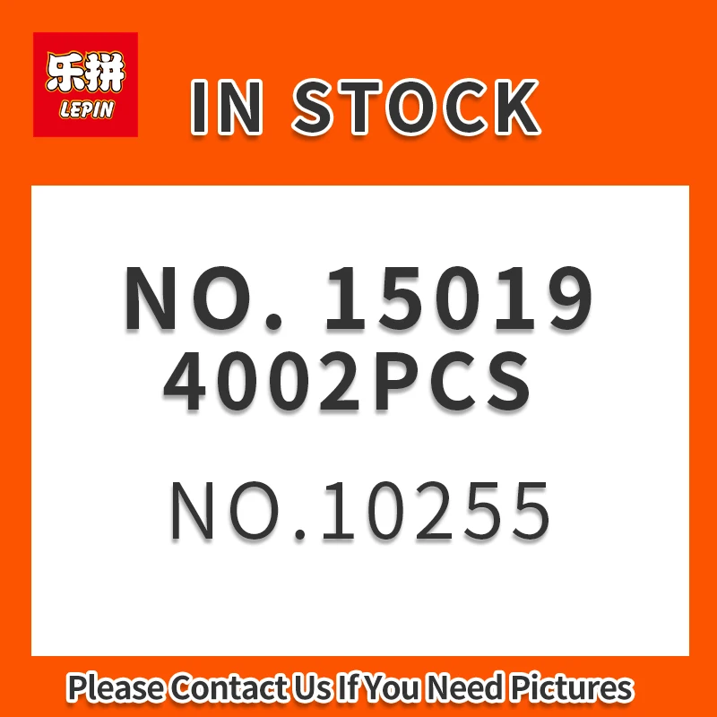 

In Stock LEPIN 15019 Assembly Square4122pcs City Model Building Kits Blocks Bricks Toys Gift Compatitive Legoings 10255