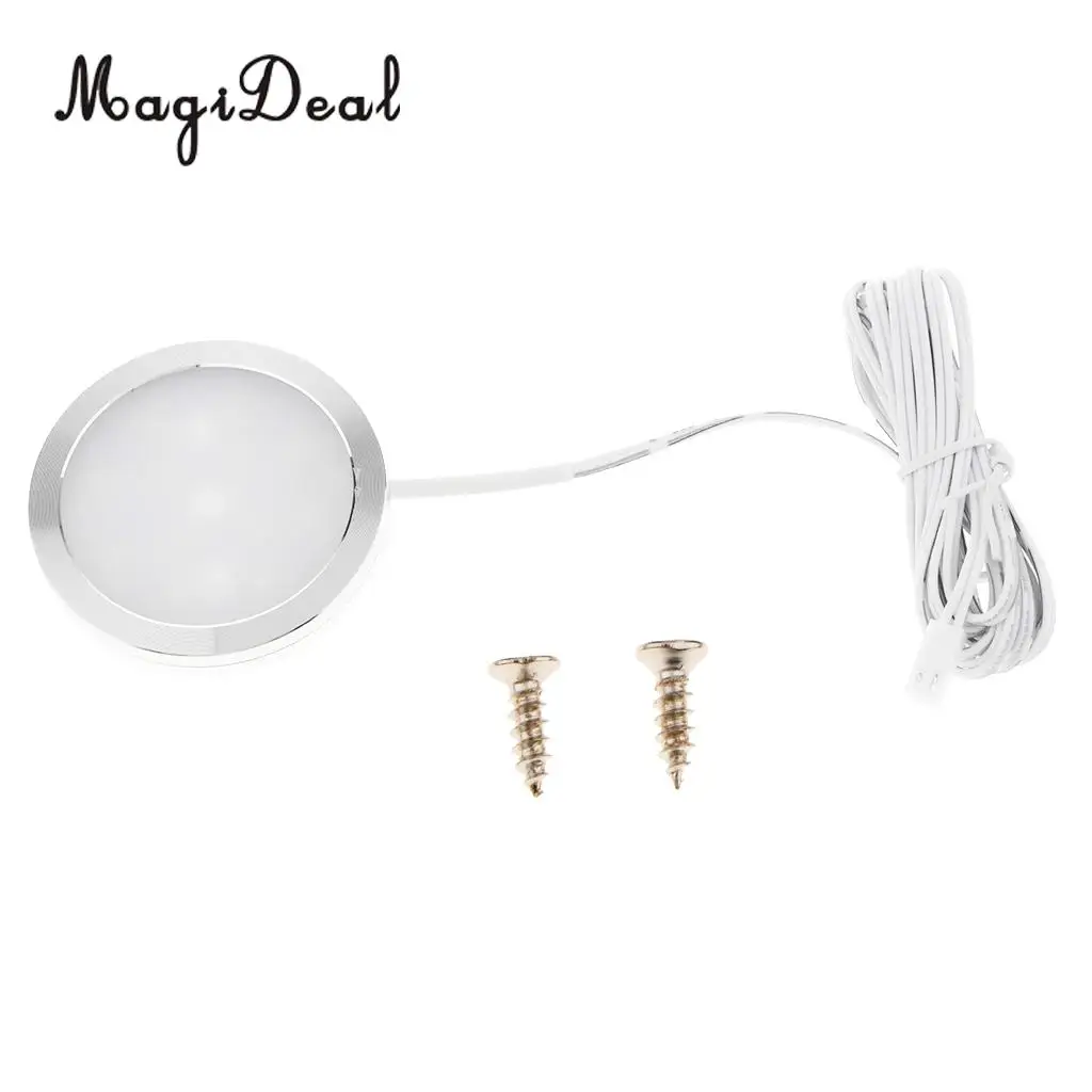 MagiDeal RV Camper Boat 12VDC Dome Roof Ceiling Interior 12 LED Light - Warm White for Canoe Kayak Boat Diinghy Yacht Accessor