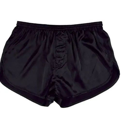 100 Silk Man Underwear / Men Black Silk Boxer Shorts S108shorts