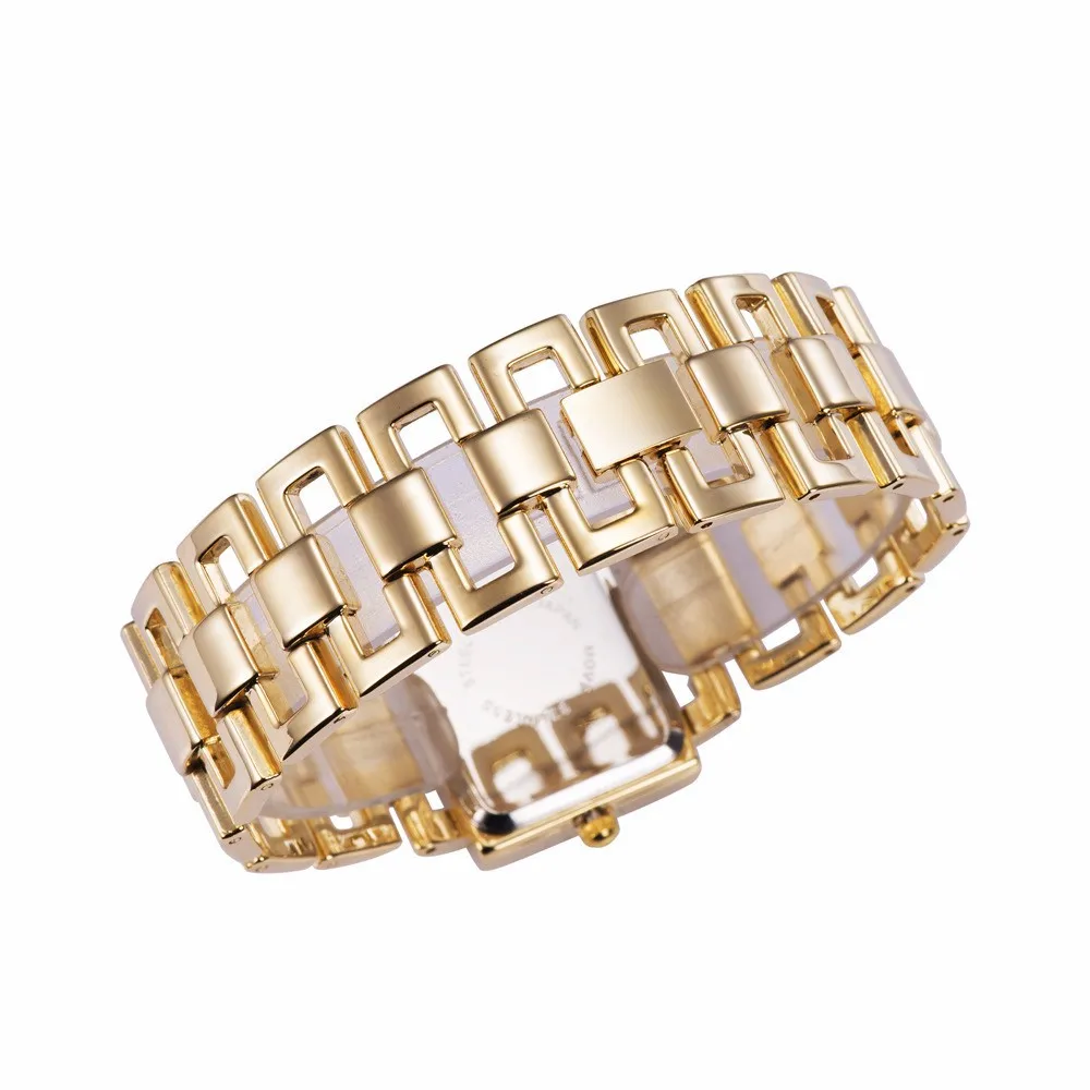 Для женщин diamond Retangle циферблат Элегантный браслет наручные Часы, высокое качество женское платье часы