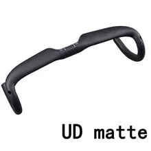 full carbon fiber road bike one bend to the wind bending the handle broken carbon handlebar Breaking the wind handlebar UDmatte