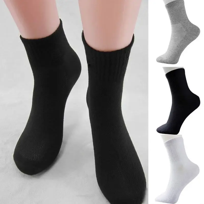 

Hirigin 5 Pairs Men Women Cotton Socks Winter Thermal Casual Soft Male Breathable Sock Cushion Bulk NEW Size 9.5-11