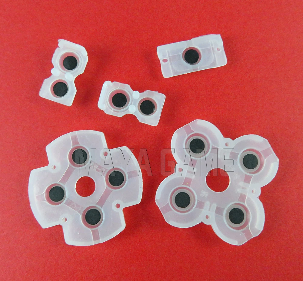 

5 in 1 Silicone Rubber Responsive Sensitive Conductive Button Pad Kit Compatible For ps4 Controller Responsive Sensitive