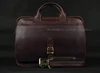 Luxury Genuine Leather Men Briefcase Business Bag Leather portfolio Laptop Bag Shoulder Messenger Bag male Document Office bag 2