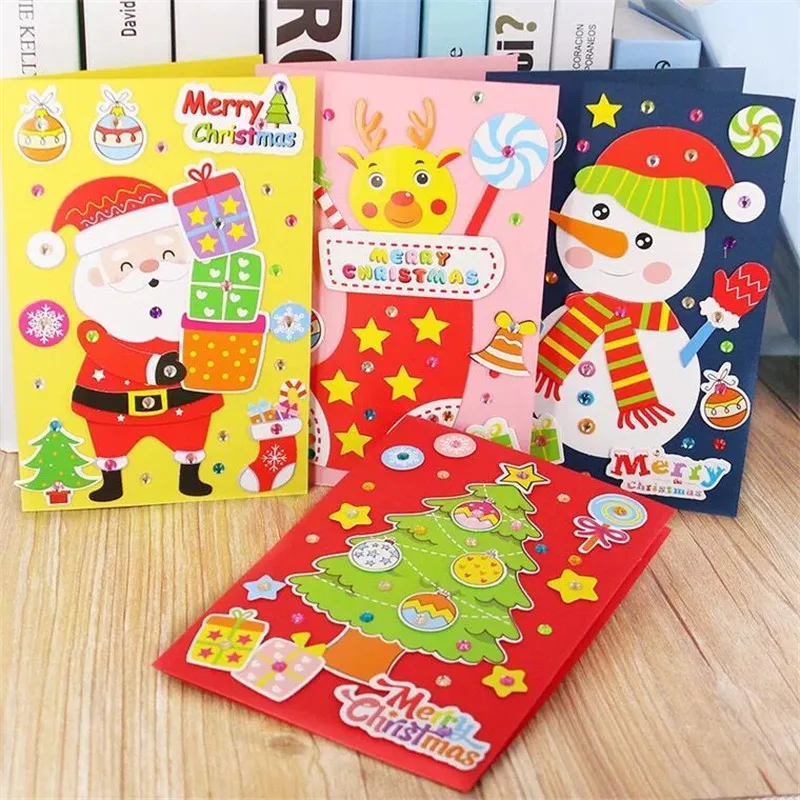 

Kids DIY Cartoon Sticker Educational Toys 3D Puzzle Toys for Children Christmas Gift Juguetes Learning Puzzles Jouet Enfant