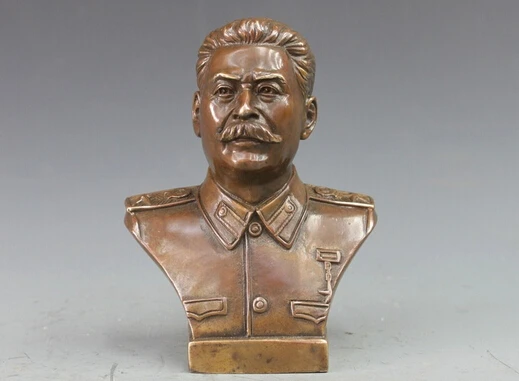 

wholesale factory Western Bronze Copper Politician Joseph Vissarionovich Stalin Bust Art Statue
