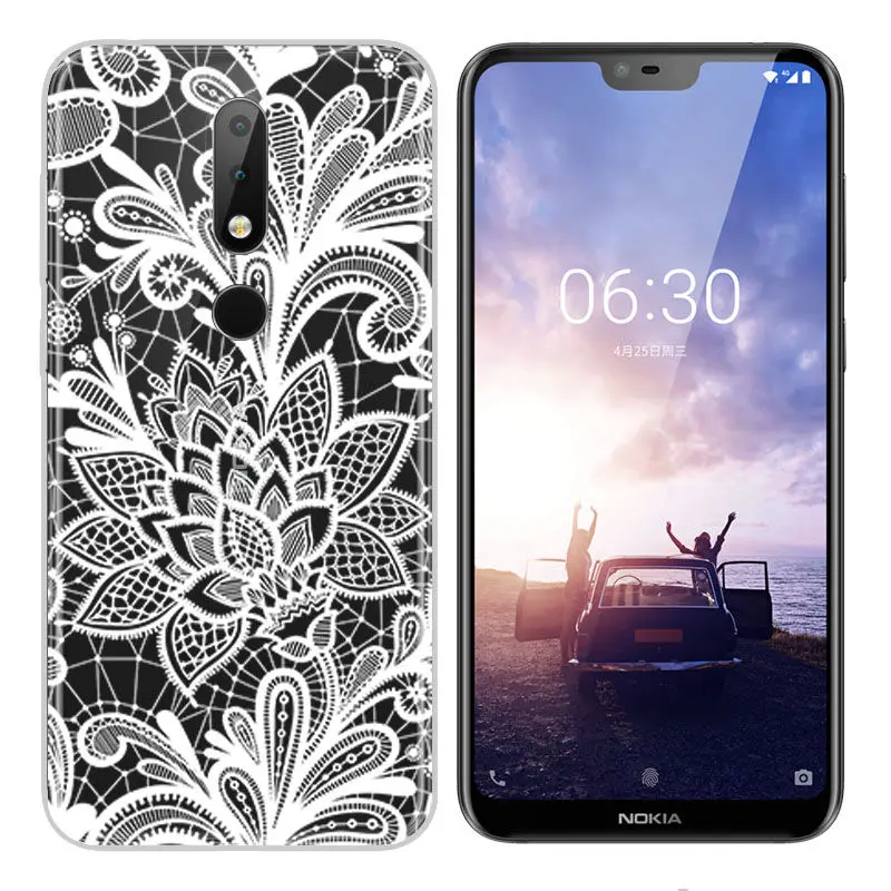 Arvin Silicone Fundas for Nokia X6 2018 Soft TPU Nokia 2 3 5 6 7 8 9 Cover Painted Phone Case for Nokia 3.1 6.1 Smart Back Cover (4)