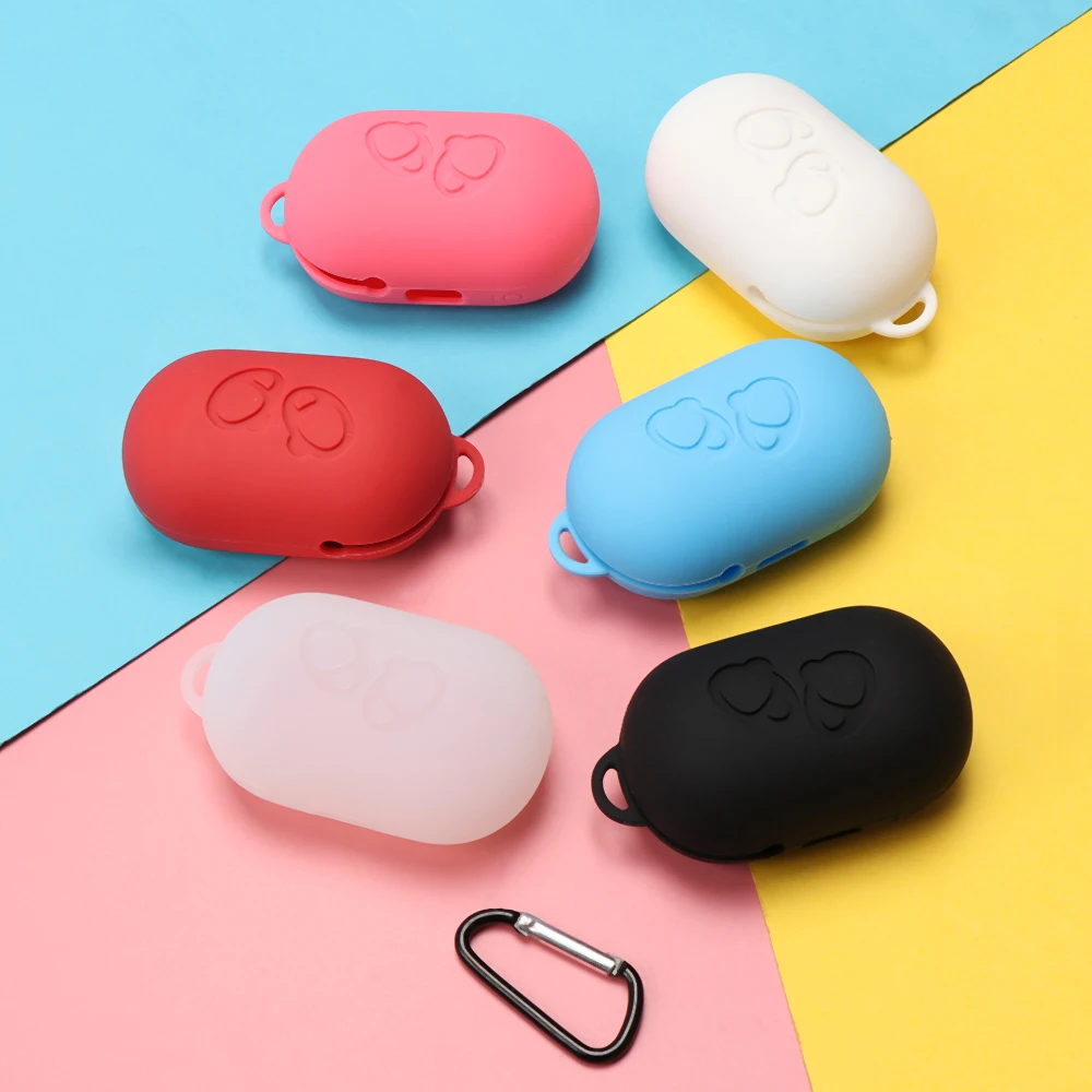

For Samsung gear iconx New Protective Case Cover Silicone Bluetooth Earphone Cover Skin Case 2018 Earphone Skin with Carabiner