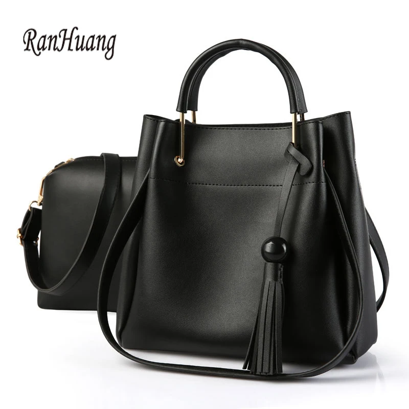 

RanHuang New Arrive 2017 Women Fashion Handbags Large Handbags Women's Pu Leather Shoulder Bags Composite Bags Functional Bags