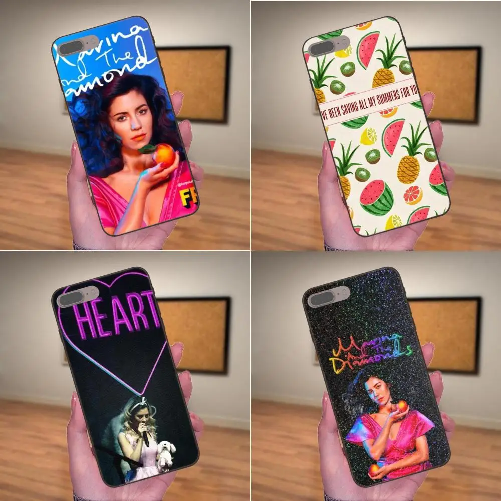 

Soft TPU Cell Case For Apple iPhone 4 4S 5 5S SE 6 6S 7 8 Plus X XS Max XR Pretty Marina And The Diamonds