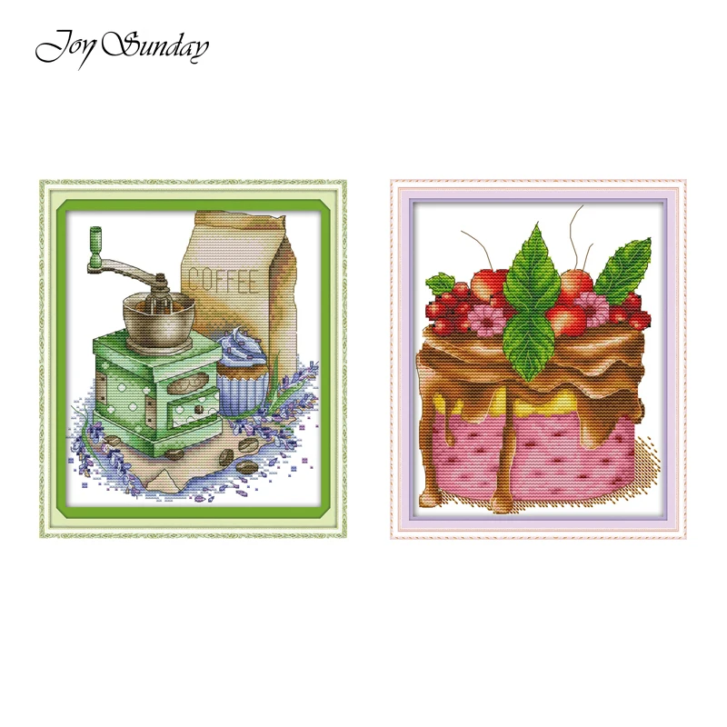 

New Arrival Chocolate Cake Counted Cross Stitch DMC 11CT 14CT Cross Stitch Kits for Embroidery Kits DIY Handwork Needlework Sets