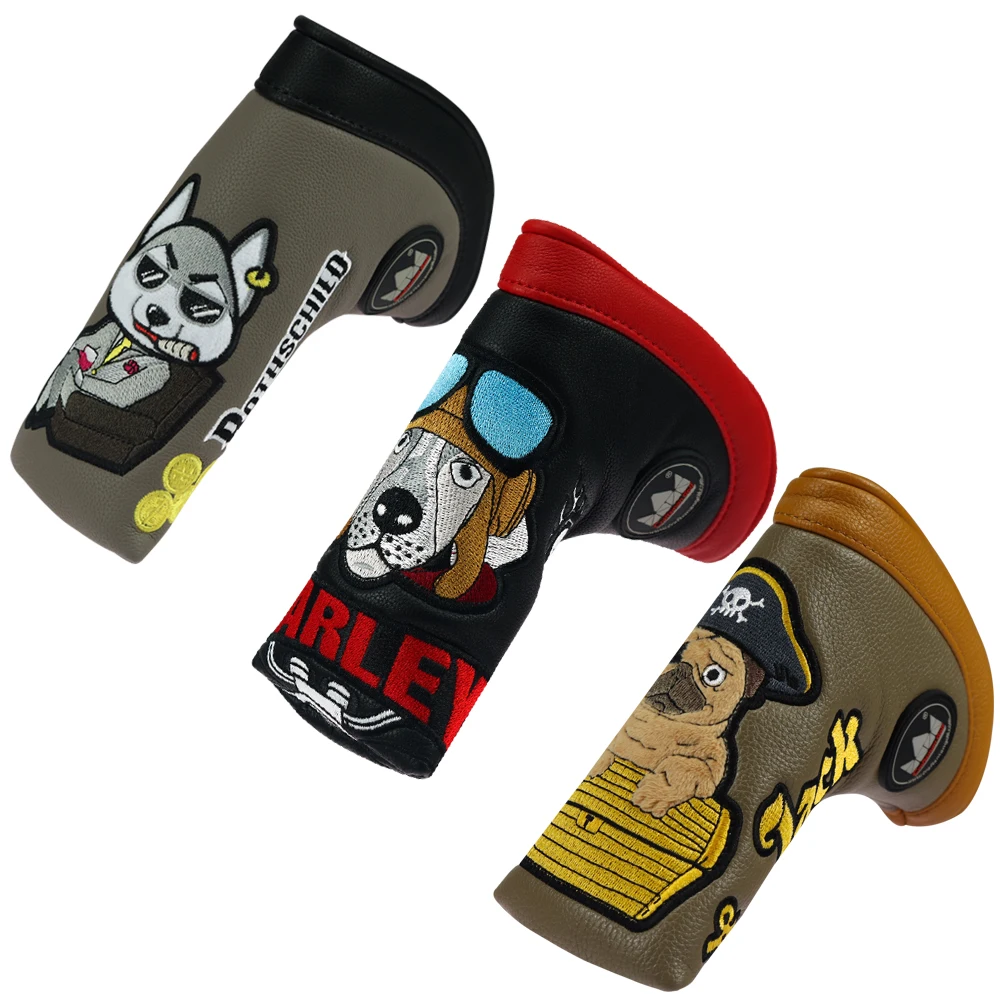 Craftsman Golf Putter Cover Blade Headcovers Closure Embroidery