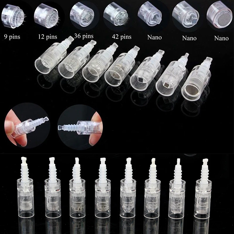 

9/12/36 PIN Nano Needles Cartridges Tips For Electric Auto Dr. Pen Microneedle Derma Pen Tattoo Needles